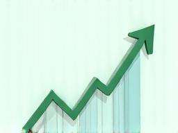 Growth chart or rising arrow
